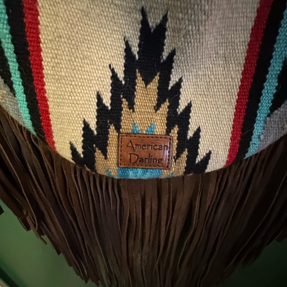 American Darling
Boho Shoulder Bag - Brown and Blue - Picture 3 of 3